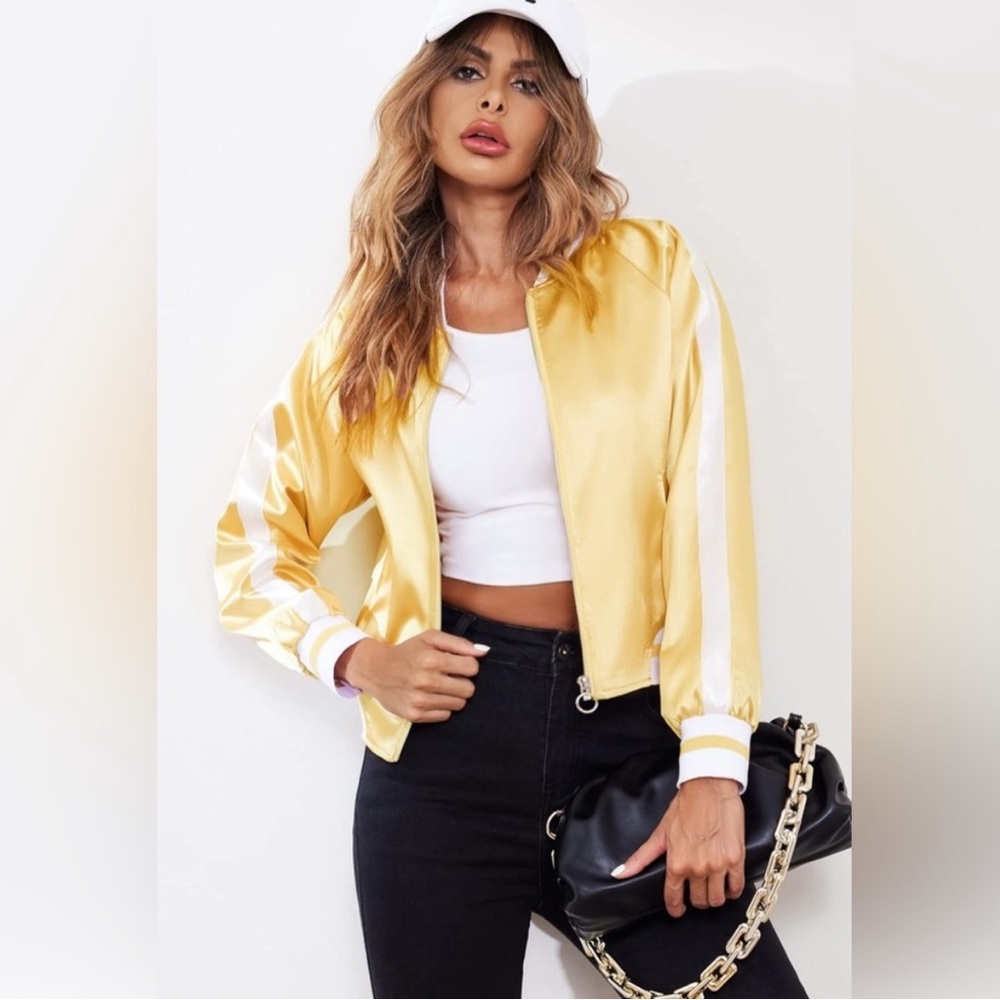 Zeagoo Golden Bomber Jacket